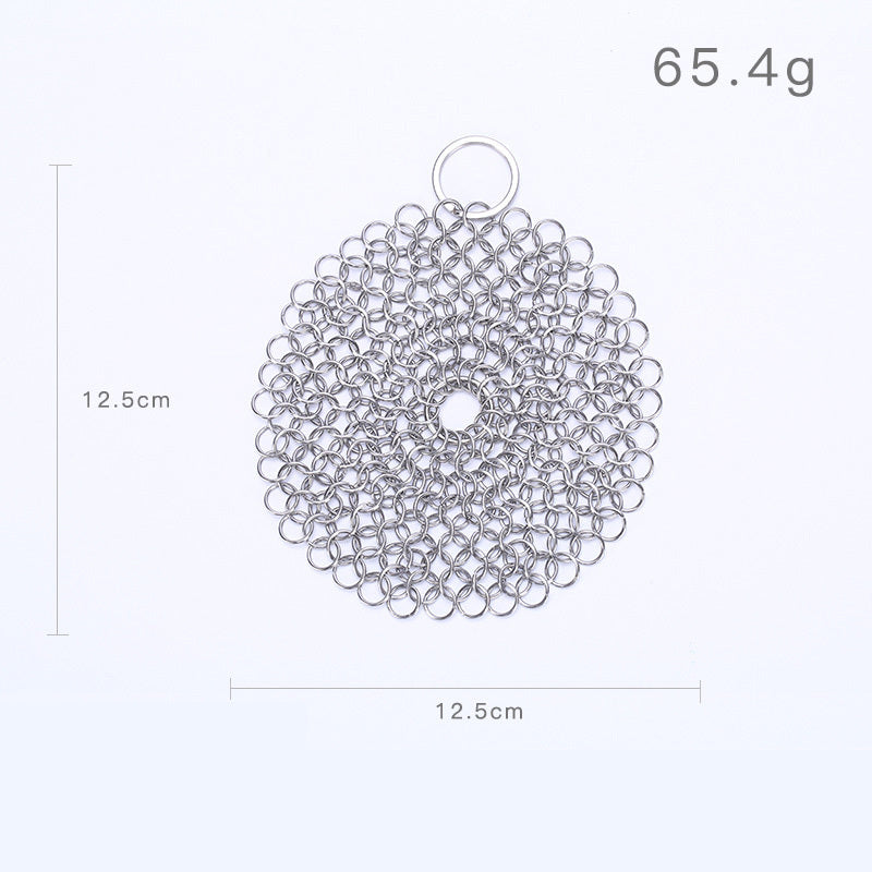 EcoChef™ Stainless Steel Cast Iron Scrubber – 316 Chainmail Cleaner