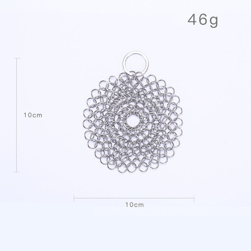 EcoChef™ Stainless Steel Cast Iron Scrubber – 316 Chainmail Cleaner