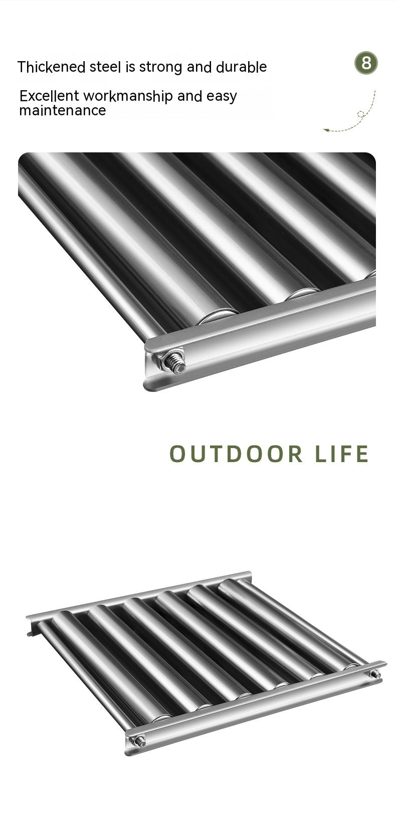 Removable Hot Dog & Sausage Grill Rack – Stainless Steel