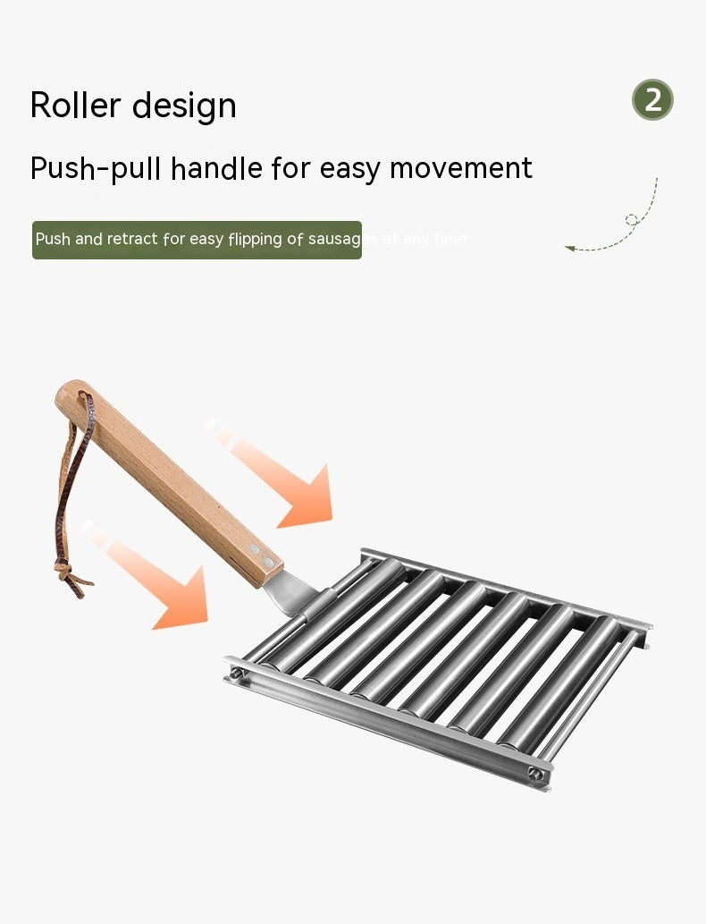 Removable Hot Dog & Sausage Grill Rack – Stainless Steel