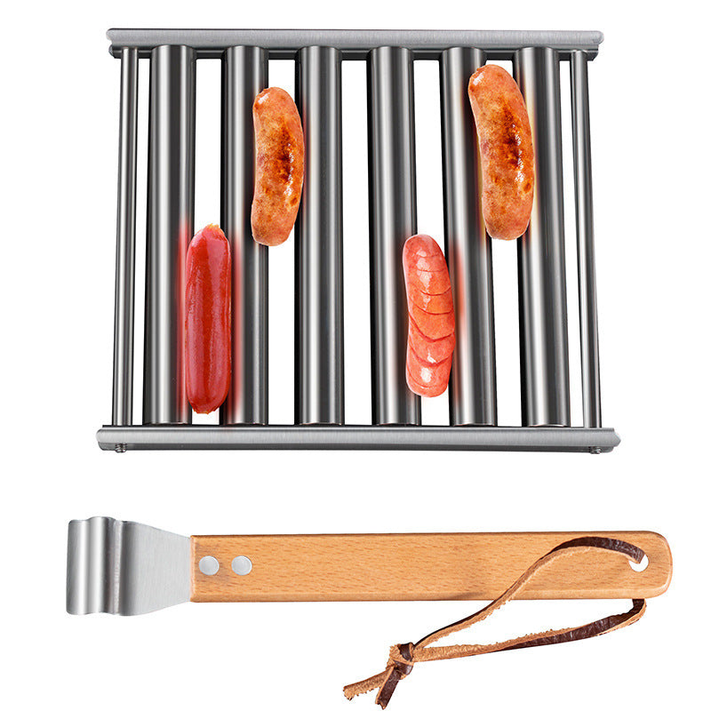 Removable Hot Dog & Sausage Grill Rack – Stainless Steel