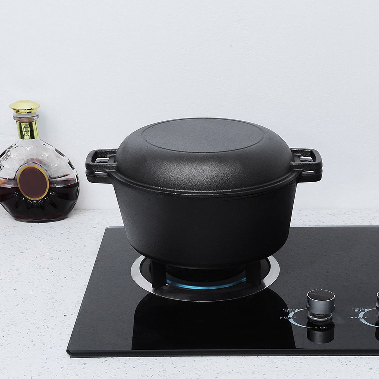Pure Iron Double Dutch Oven – Timeless Cooking!
