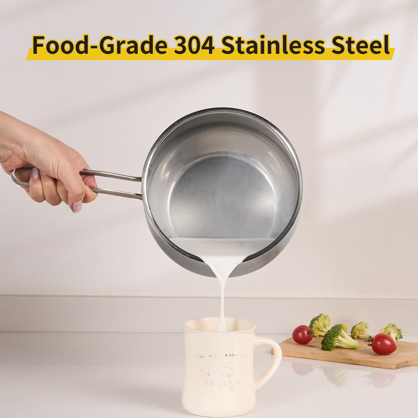 Stainless Steel Saucepan - For All Stoves