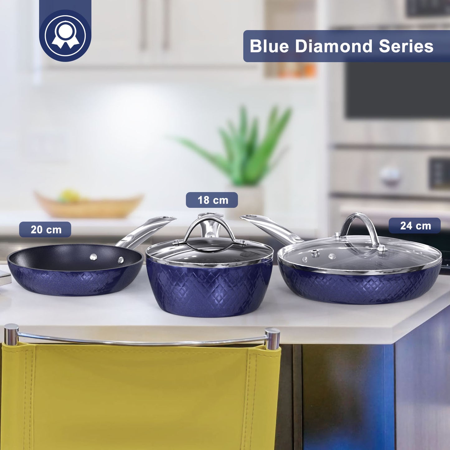 3-Piece Frying Pan Set | Non-Stick Coating |