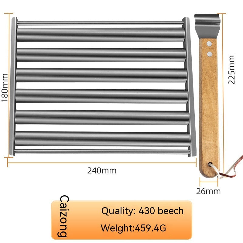 Removable Hot Dog & Sausage Grill Rack – Stainless Steel