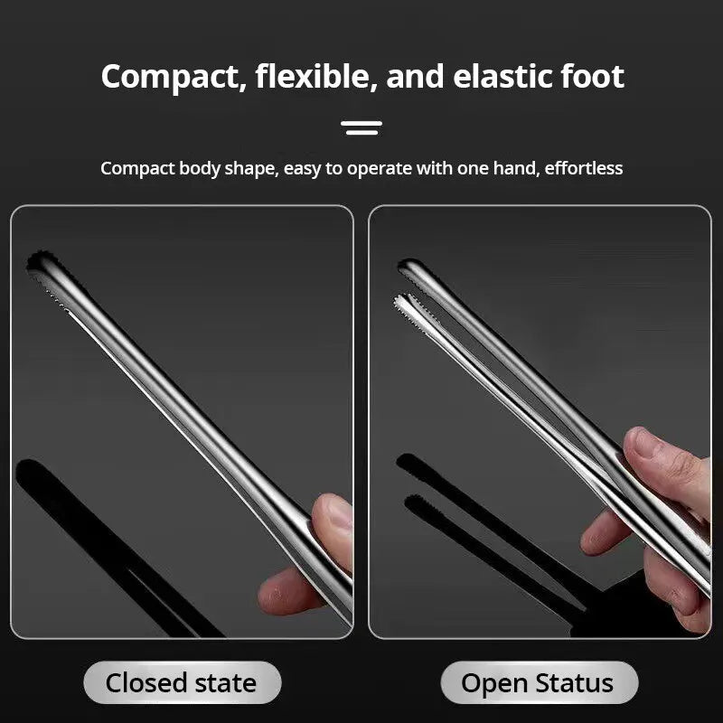 EcoChef™ Stainless Steel Food Tongs – Precision Meets Elegance