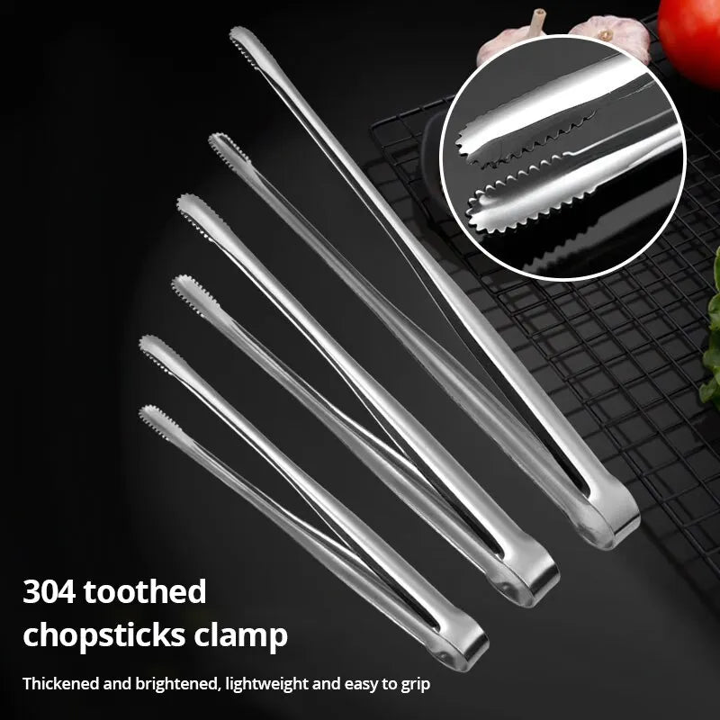 EcoChef™ Stainless Steel Food Tongs – Precision Meets Elegance