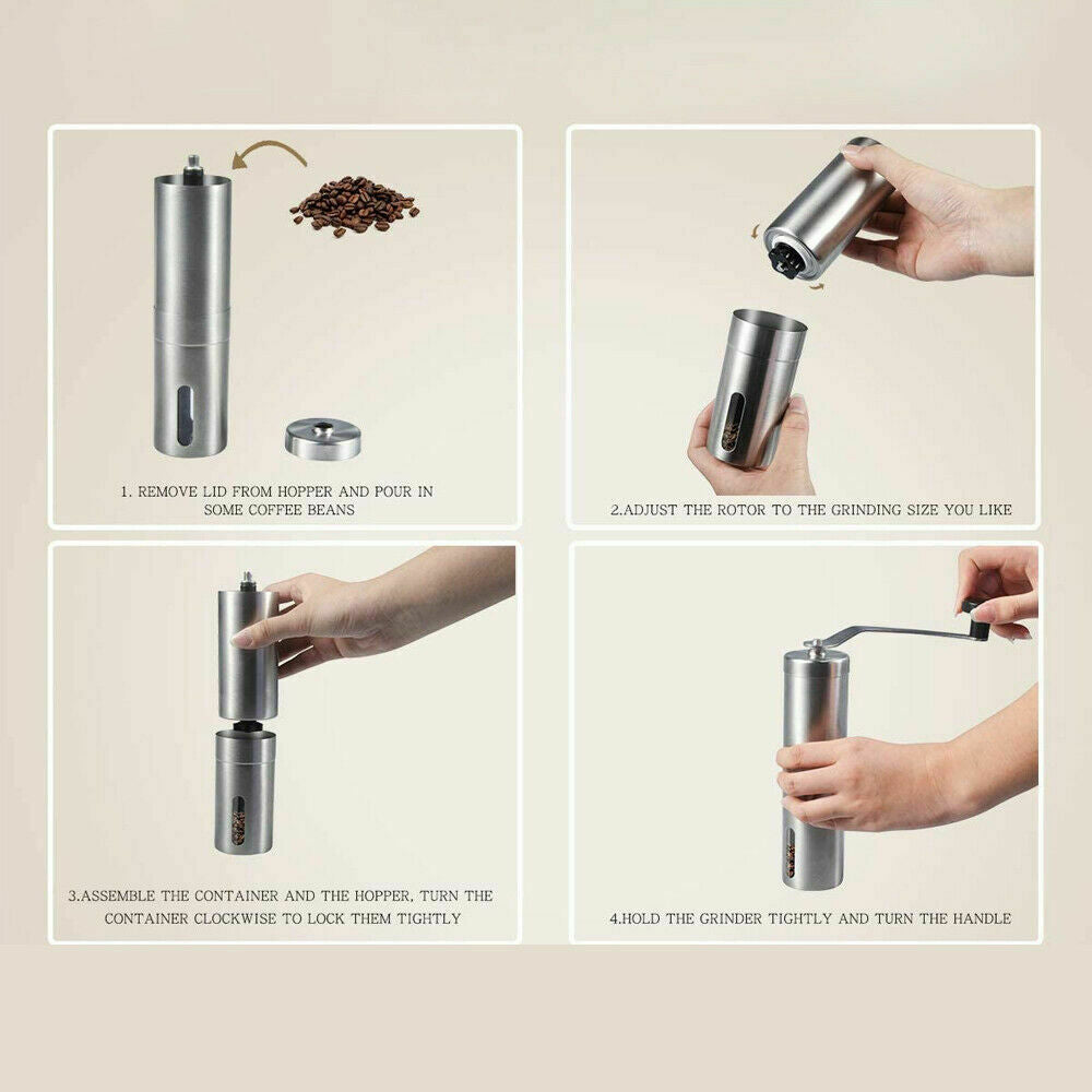 Premium Hand Crank Coffee Grinder – Burr Precision for Perfect Flavor