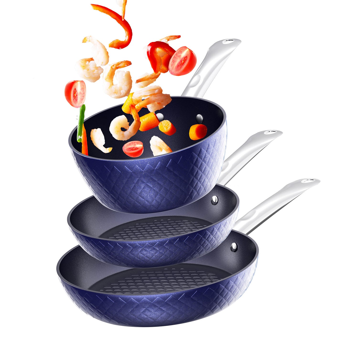 3-Piece Frying Pan Set | Non-Stick Coating |