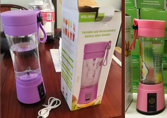 EcoChef™ Mini Portable Blender – USB Rechargeable Smoothie Juicer (6 Blades)