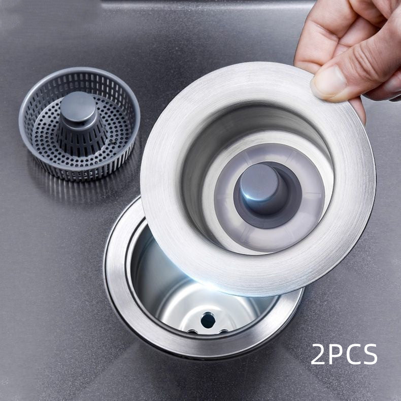 EcoChef™ Smart Sink Drainer – Stainless Steel Bounce Core Plug