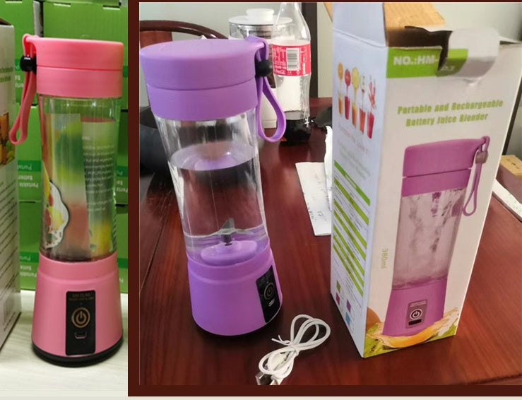 EcoChef™ Mini Portable Blender – USB Rechargeable Smoothie Juicer (6 Blades)