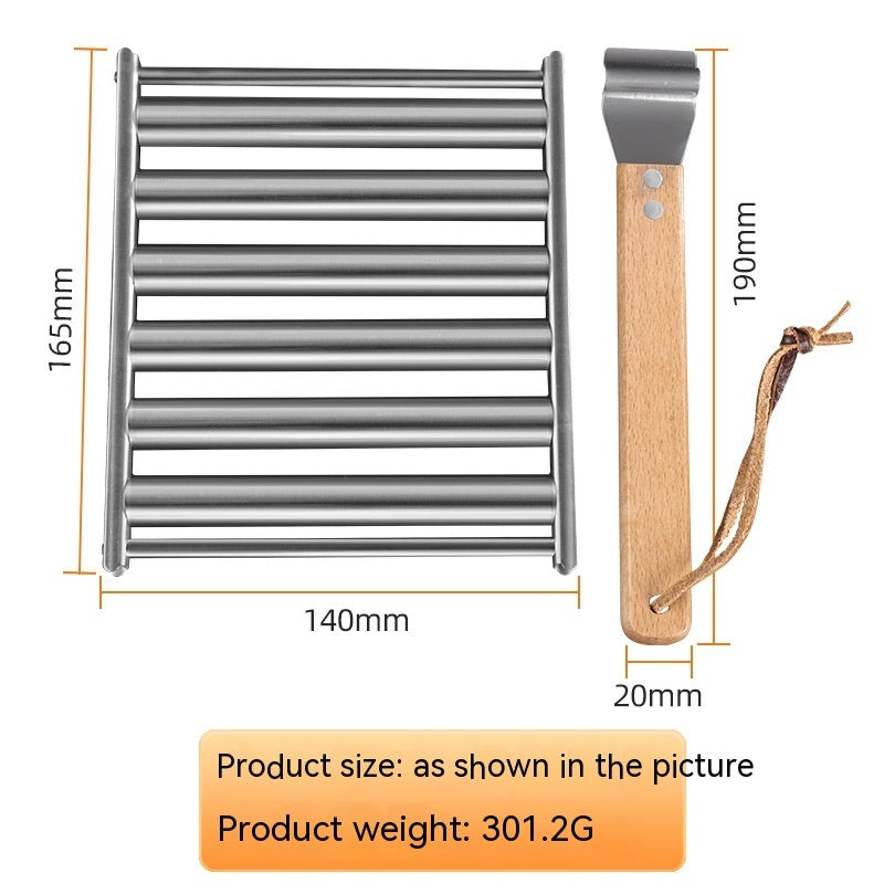 Removable Hot Dog & Sausage Grill Rack – Stainless Steel