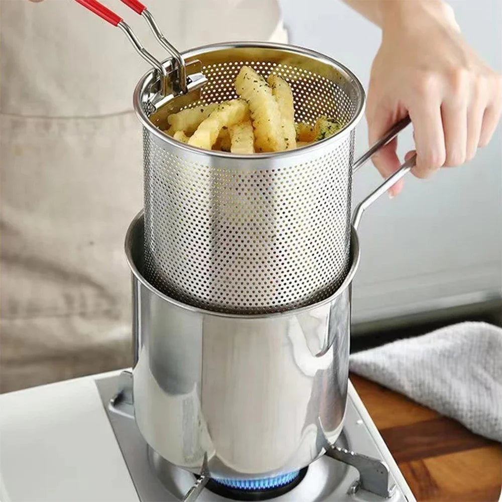 EcoChef™ Compact Stainless Steel Deep Fryer – Smart Frying with Less Oil