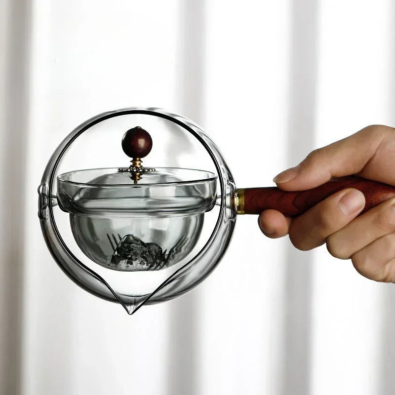 EcoChef™ Semi-Automatic Teapot – Effortless Brewing, Natural Style