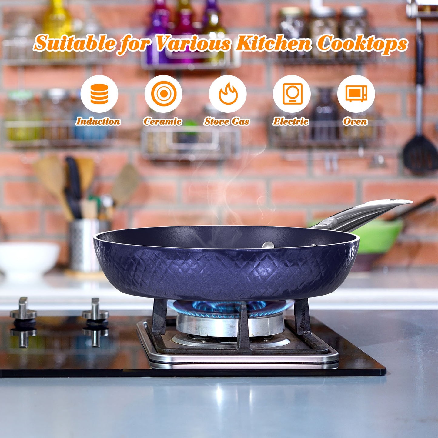 3-Piece Frying Pan Set | Non-Stick Coating |