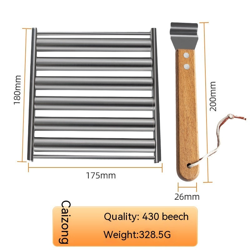 Removable Hot Dog & Sausage Grill Rack – Stainless Steel