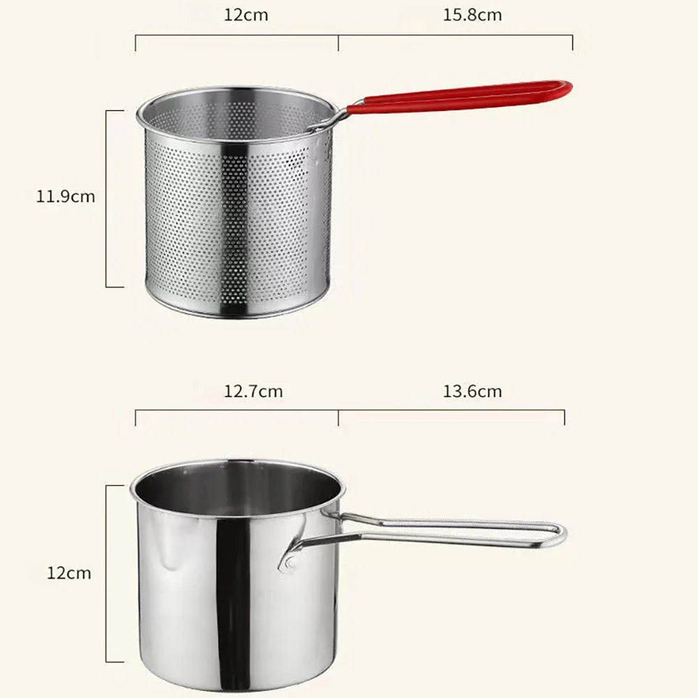 EcoChef™ Compact Stainless Steel Deep Fryer – Smart Frying with Less Oil
