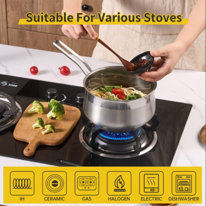 Stainless Steel Saucepan - For All Stoves