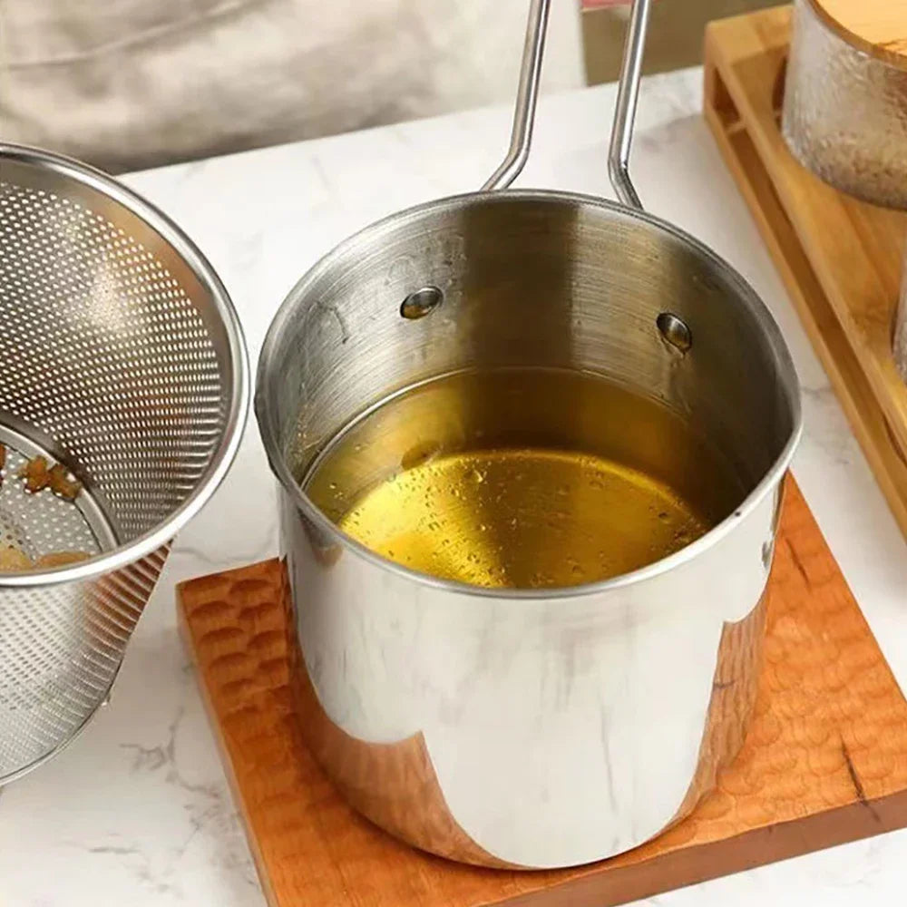 EcoChef™ Compact Stainless Steel Deep Fryer – Smart Frying with Less Oil