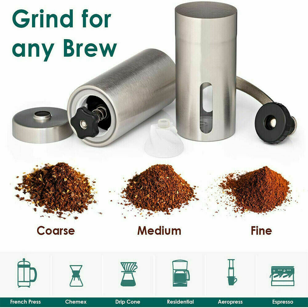 Premium Hand Crank Coffee Grinder – Burr Precision for Perfect Flavor