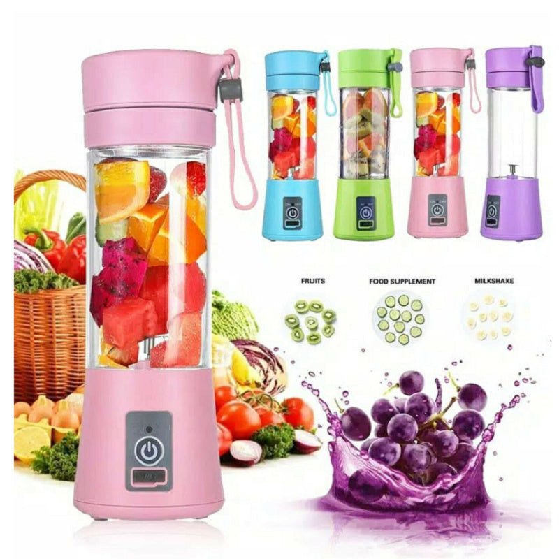 EcoChef™ Mini Portable Blender – USB Rechargeable Smoothie Juicer (6 Blades)