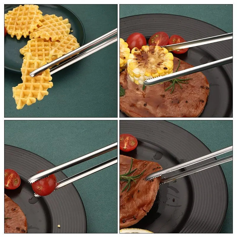 EcoChef™ Stainless Steel Food Tongs – Precision Meets Elegance