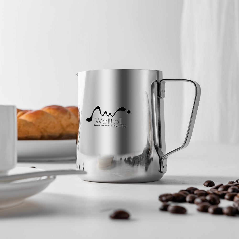 Stainless Steel Frothing Pitcher – For Healthier Coffee