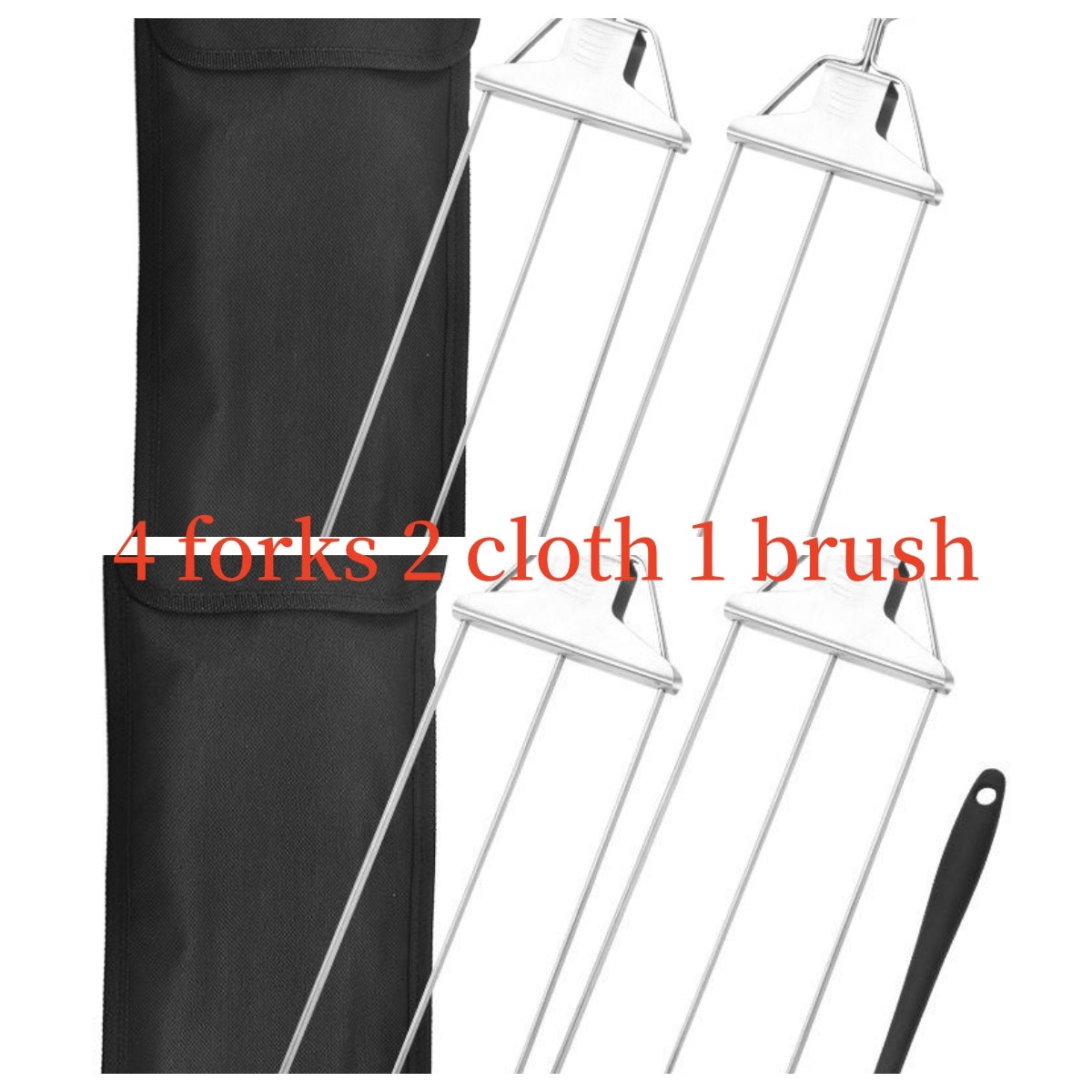 EcoChef™ 3-in-1 Stainless Steel Skewers – Kebab & Grill Fork Set