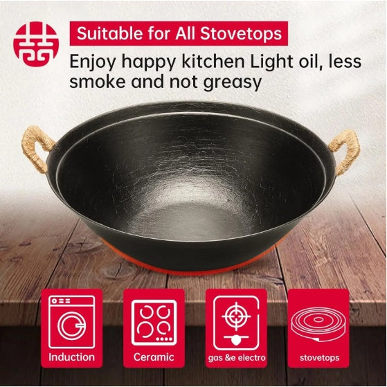 Artisan Cast Iron Wok – Timeless Cooking, Natural Flavor