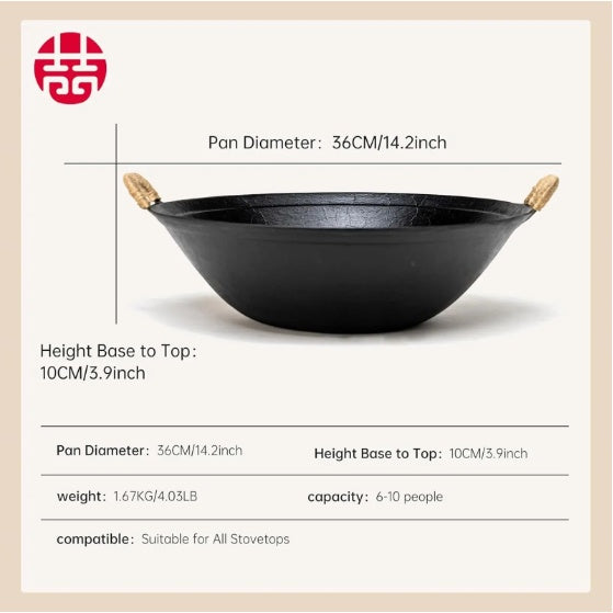Artisan Cast Iron Wok – Timeless Cooking, Natural Flavor