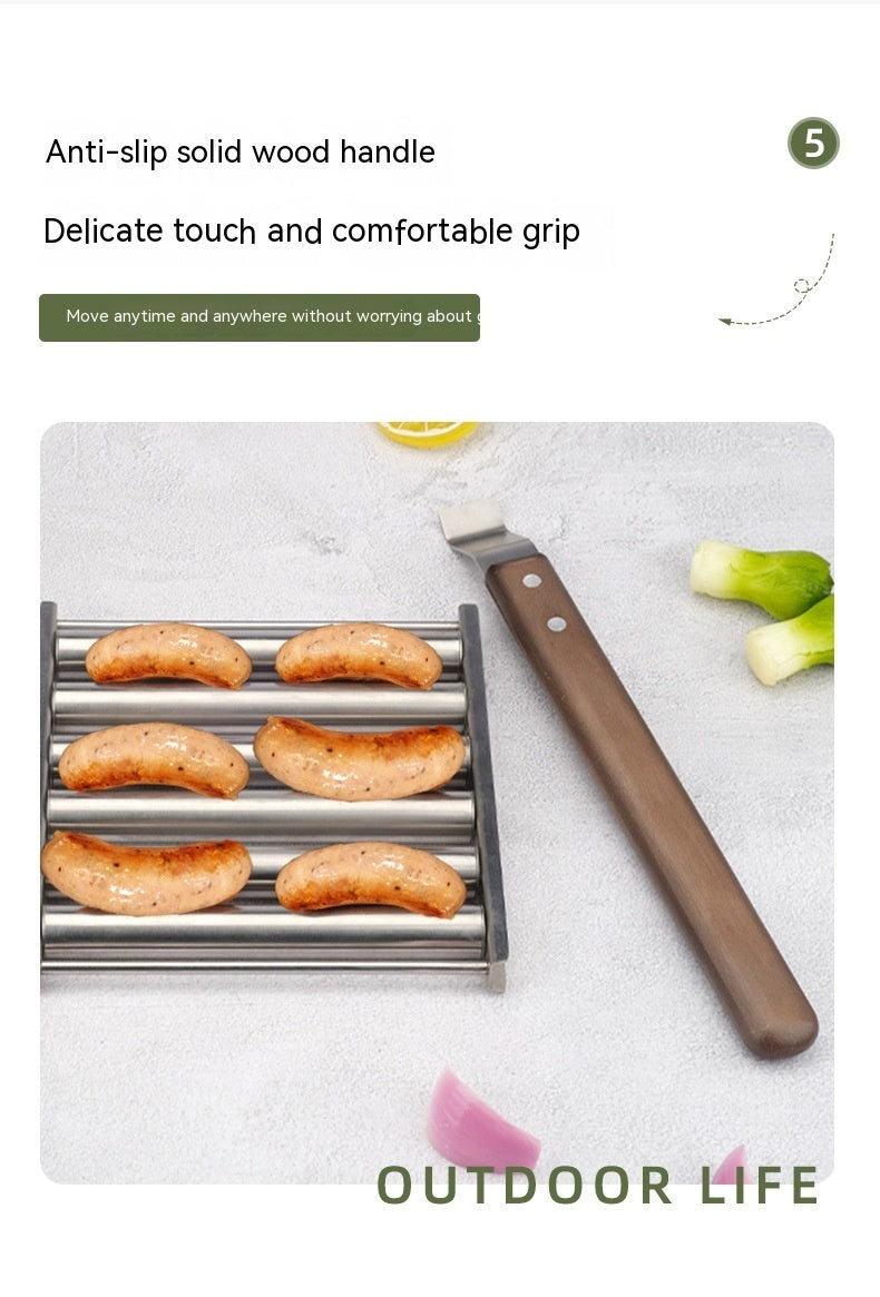 Removable Hot Dog & Sausage Grill Rack – Stainless Steel